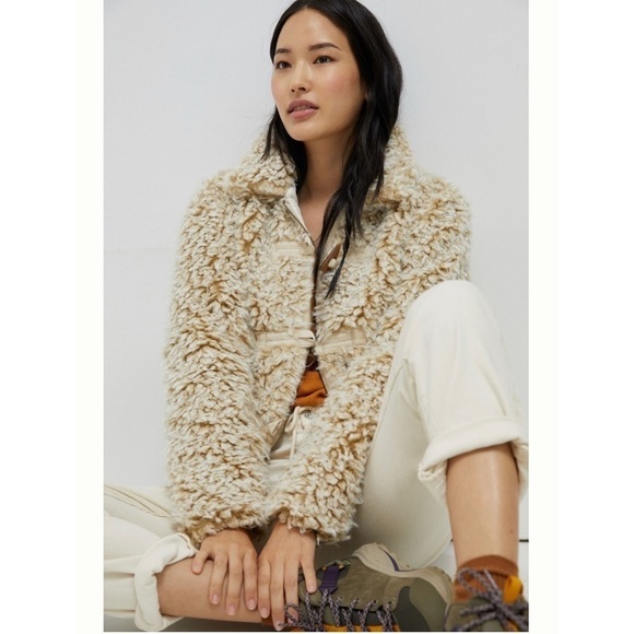 Anthropologie | BRENNA FAUX FUR JACKET - SIZE L - Picture 1 of 8